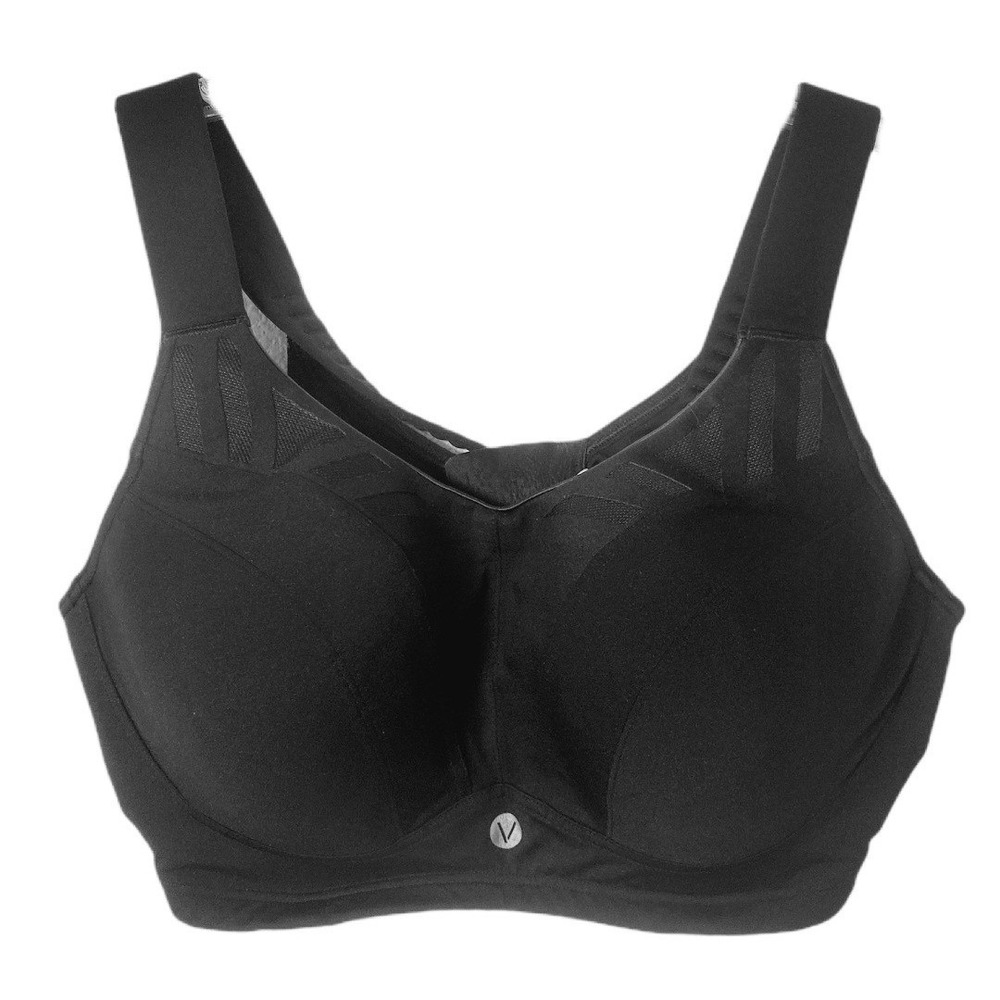 Lane Bryant LIVI Active Black Underwire Sports Bra Size 40DD High Impact Workout